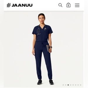 Jaanuu scrub set in Navy